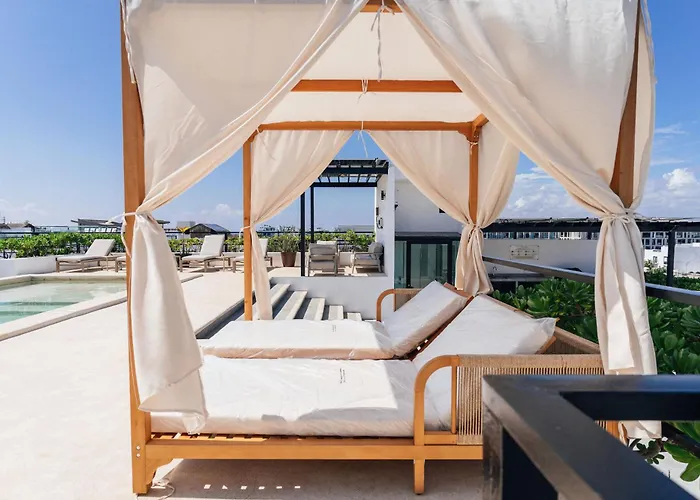 Cerca De La Playa - Roof Con Alberca- Depto Moderno! Сasa de vacaciones Playa del Carmen